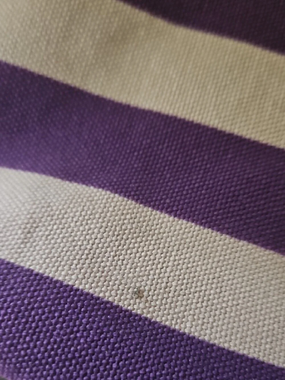 Michael Kors Striped Purple and Cream Tote with Gold-Tone Plaque - Picture 6 of 15